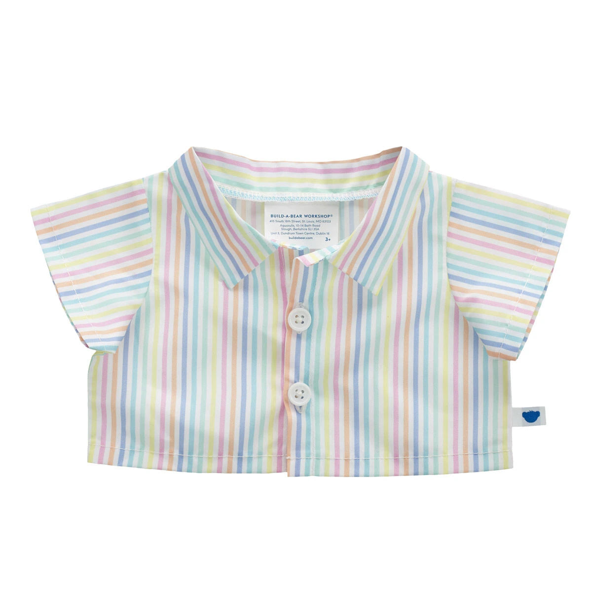 Spring Stripes Button Down Shirt for Plush Toys | Build-A-Bear® - US 3174