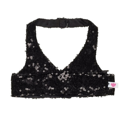 Black Sequin Halter Tank for Plush Toys | Build-A-Bear® - US 3798