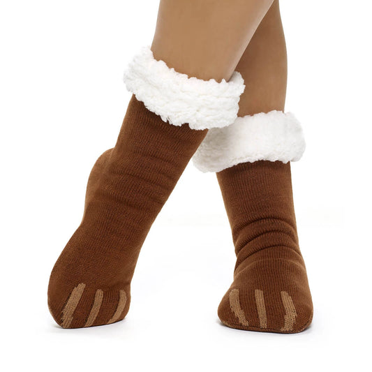 Build-A-Bear Pajama Shop™ Bear Paw Slipper Socks - Toddler, Youth &amp; Adult - US 9183